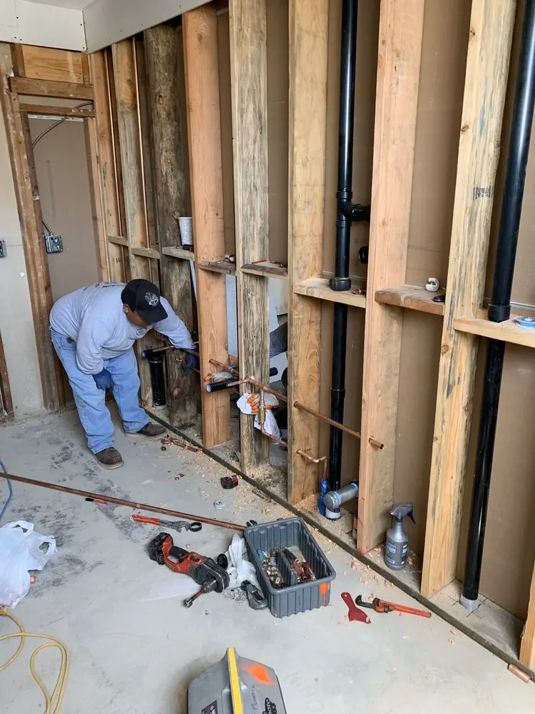 Commercial rough-in plumbing for Water Heater Replacement in Anchor Bay Harbor